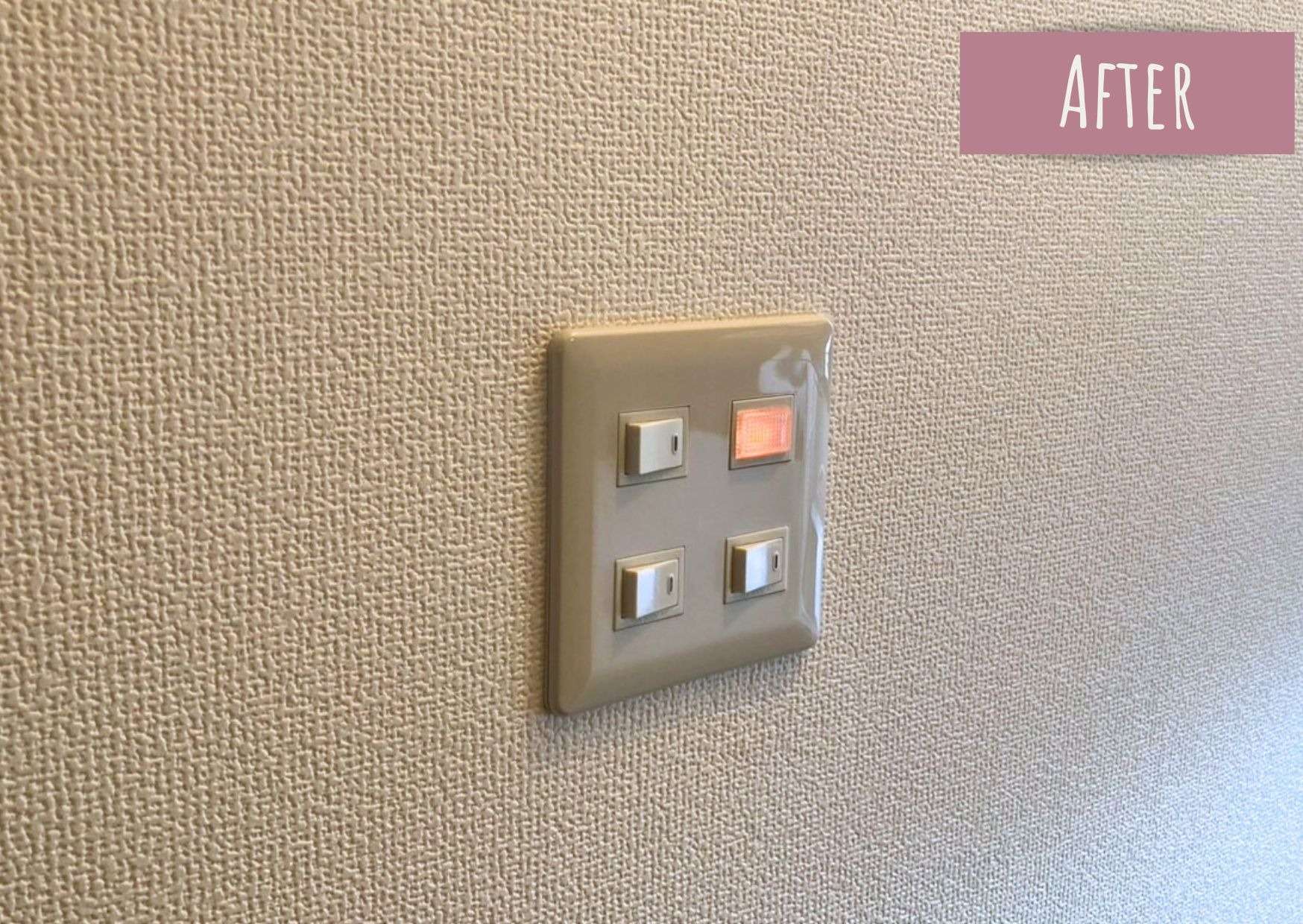 富士市アパート内　スイッチ交換