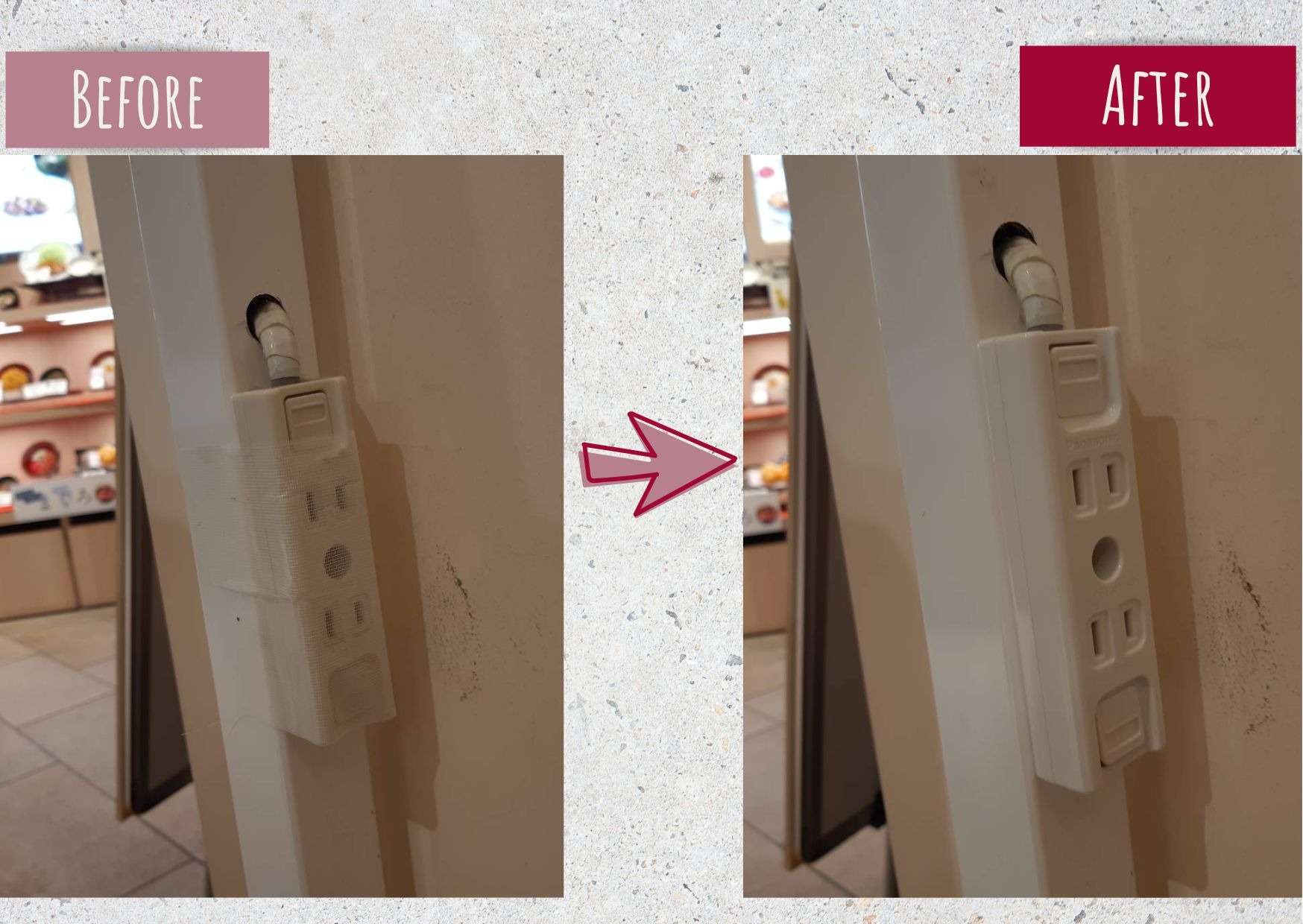 駿河湾沼津SA内店舗 コンセント交換