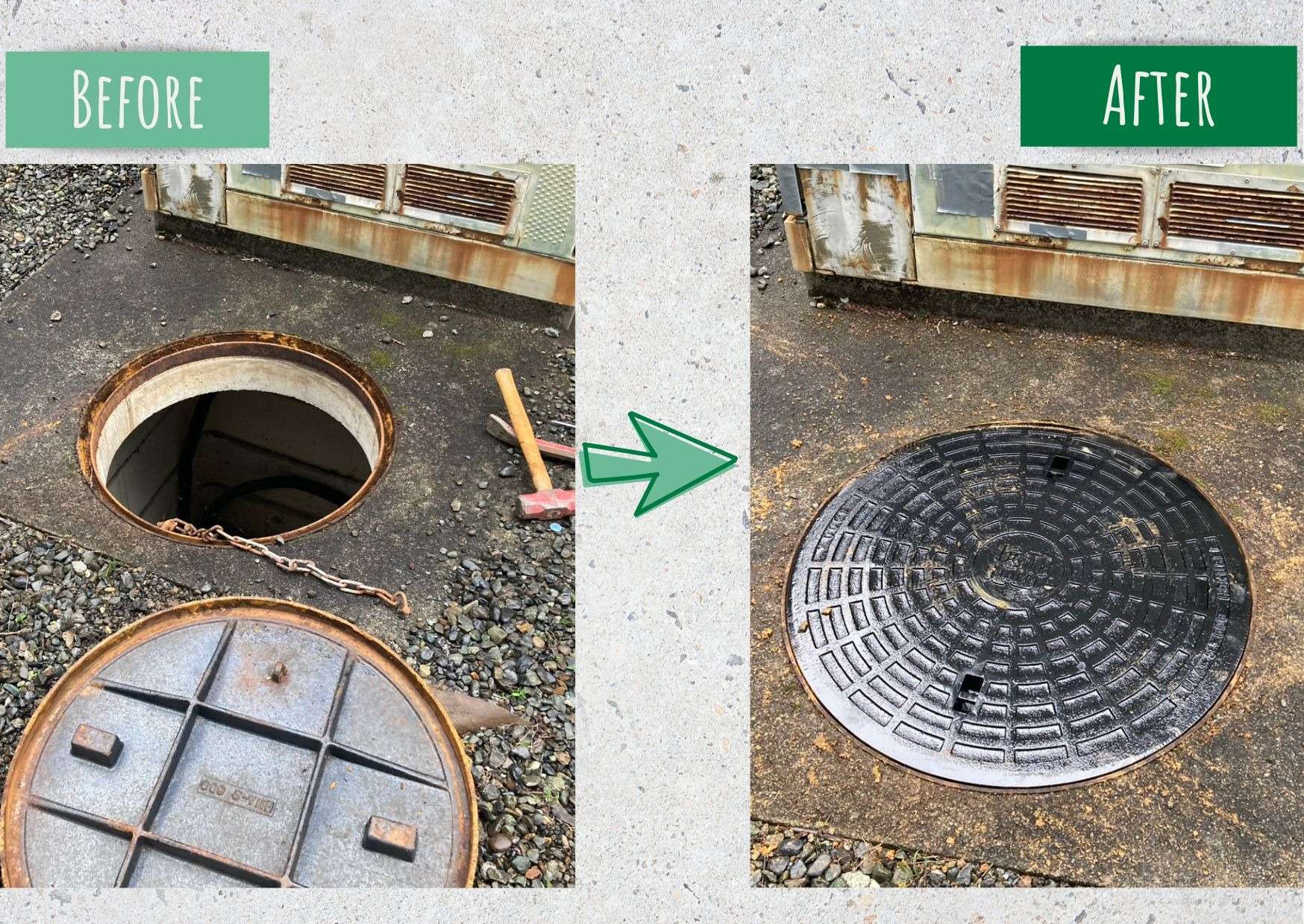 富士市アパート ハンドホール交換