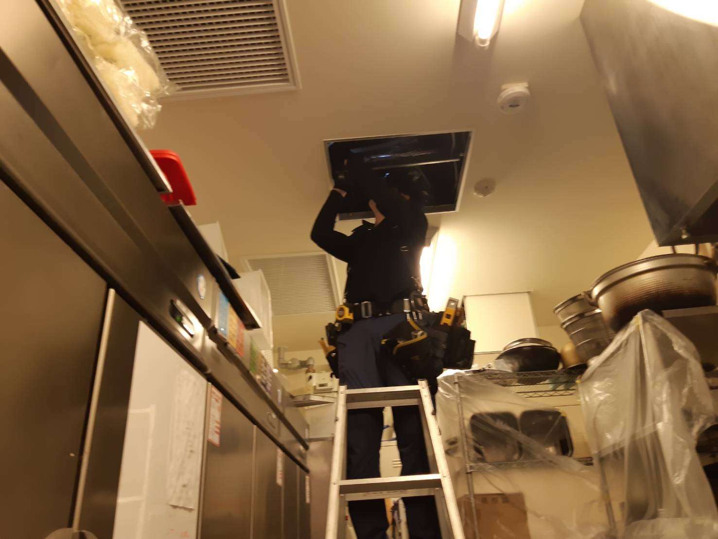 沼津市店舗 蒸し器専用電源工事