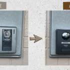 富士市アパート　カメラ付インターホン交換